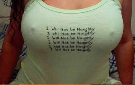 I Will Not Be Naughty